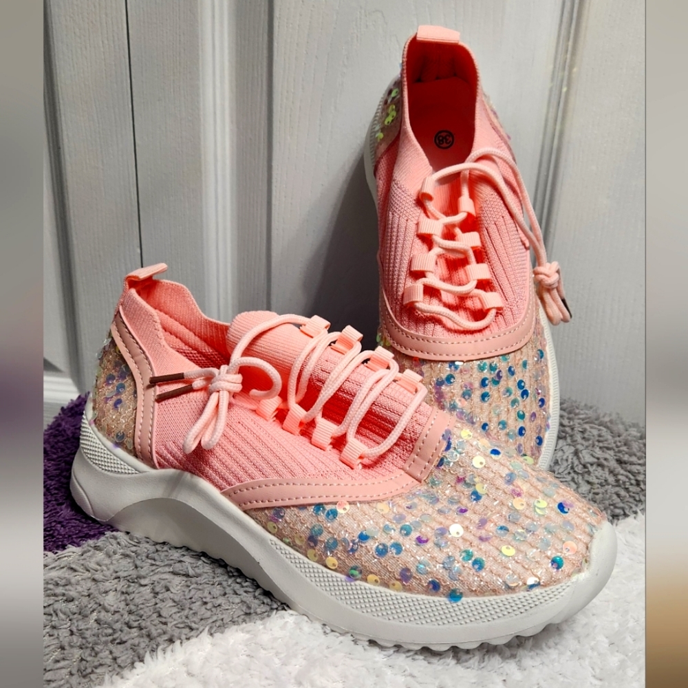 Pink Sequin Shoes